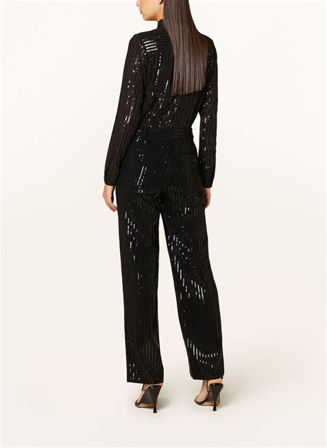 michael michael kors jumpsuit aus mesh mit pailletten|Michael Kors rompers.